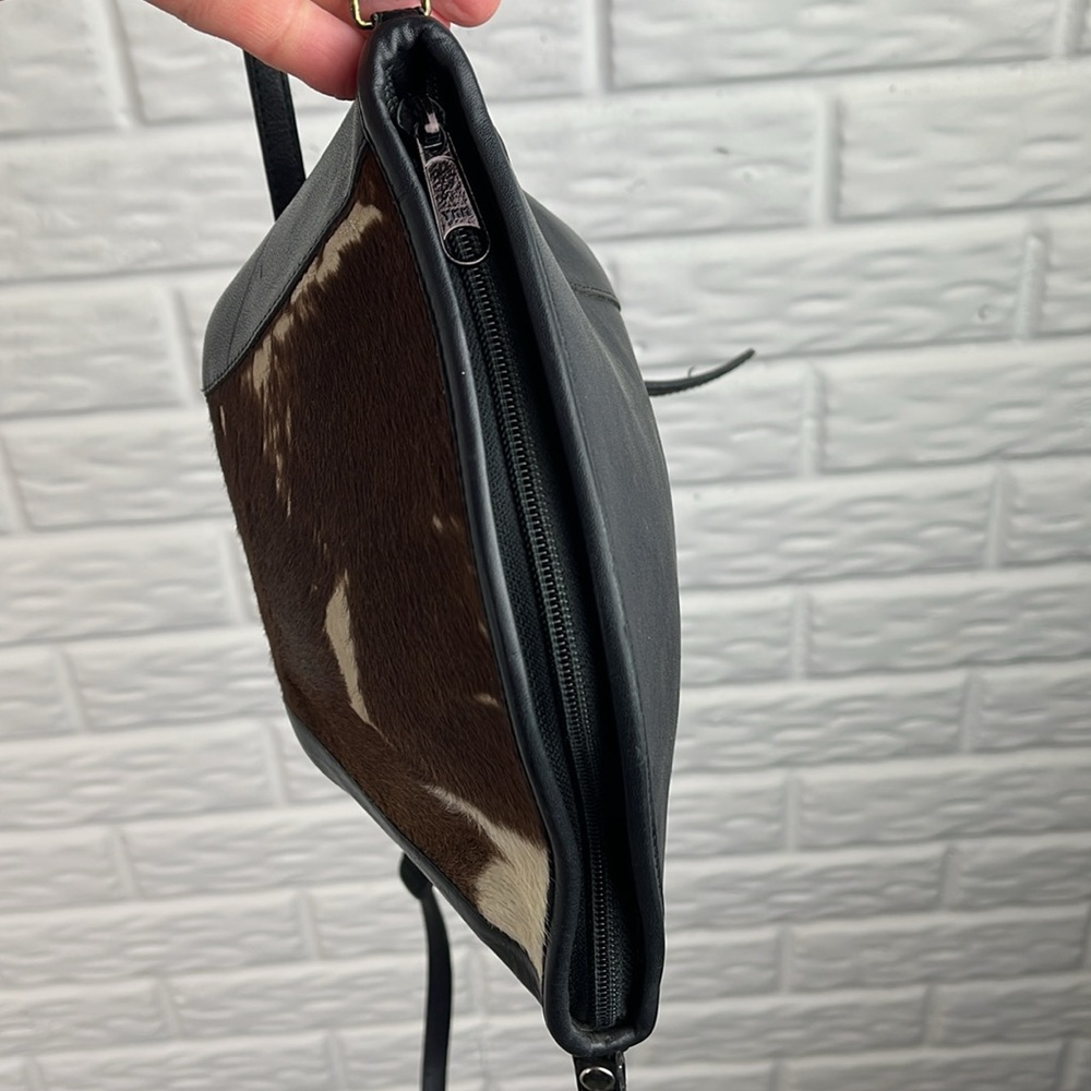Patterned Pony Hair Crossbody Bag - Picture 8 of 15